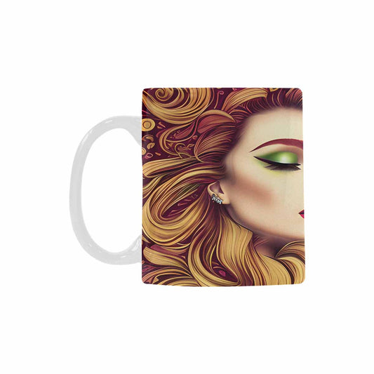 Coffee Mug, tea cup,caucasian Face, design 12