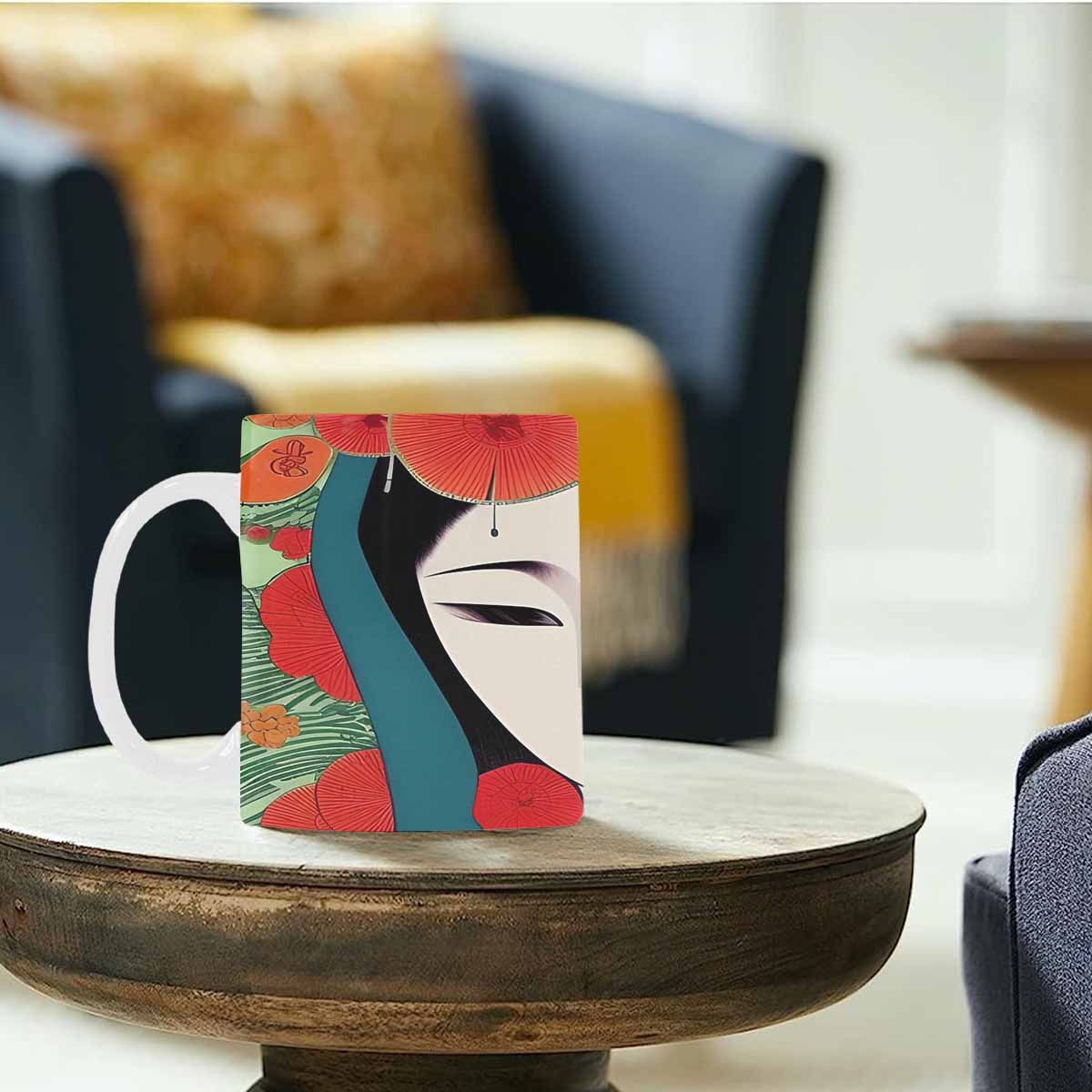 Quality Mug, coffee mug, tea cup, Asian Faces, Design 14