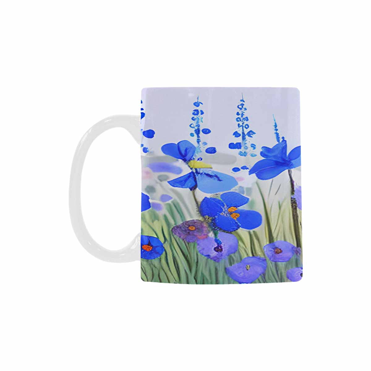 USA made Quality Mug, coffee mug, tea cup, Bright florals, Set 1, Design 97