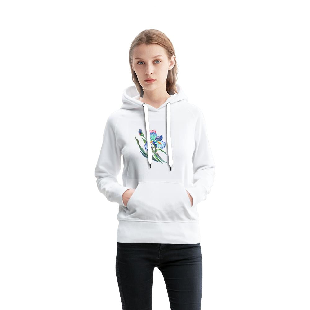 Women's Hoodie iris floral print