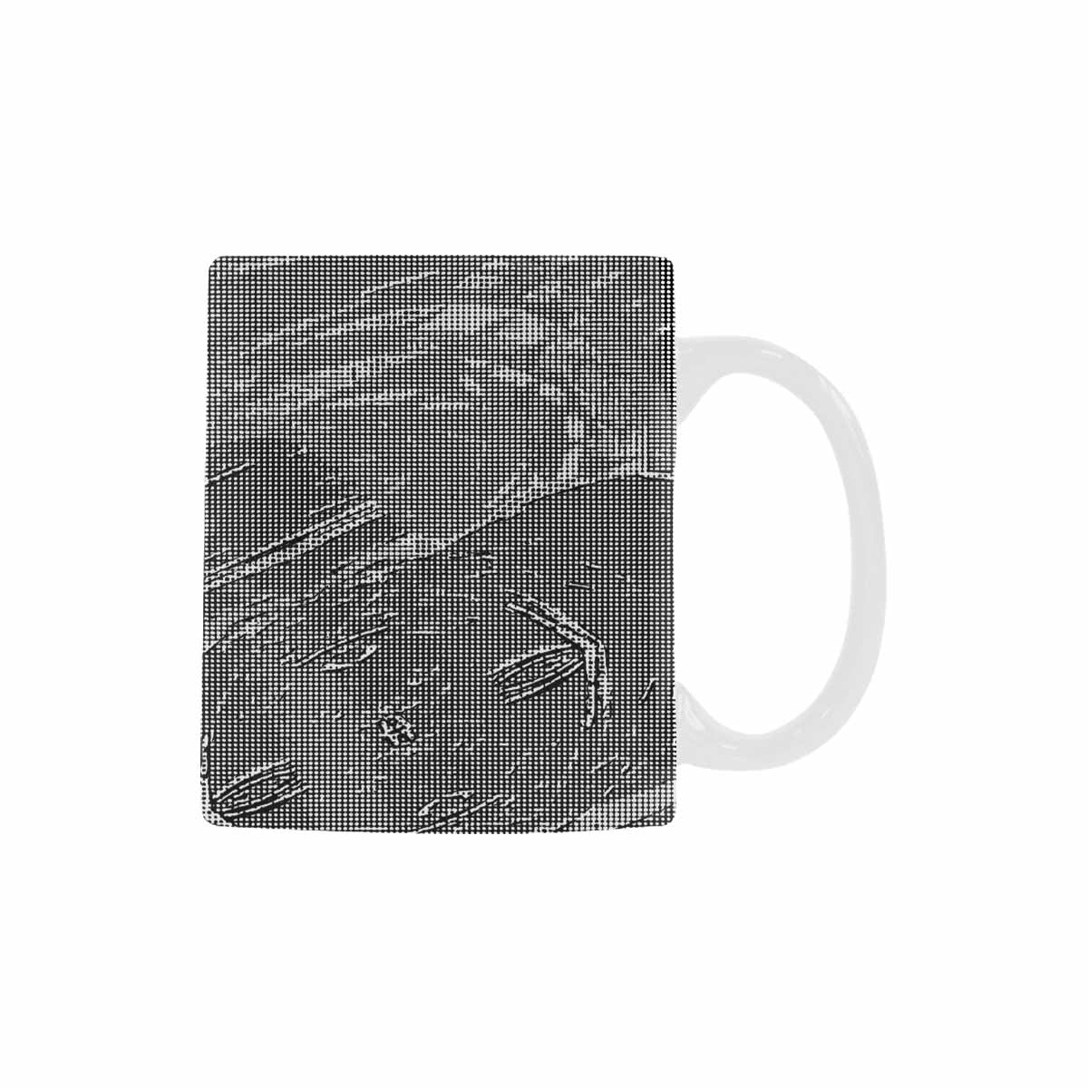 Quality Mug, coffee mug, tea cup, B & W Abstract, Set 1, design 166