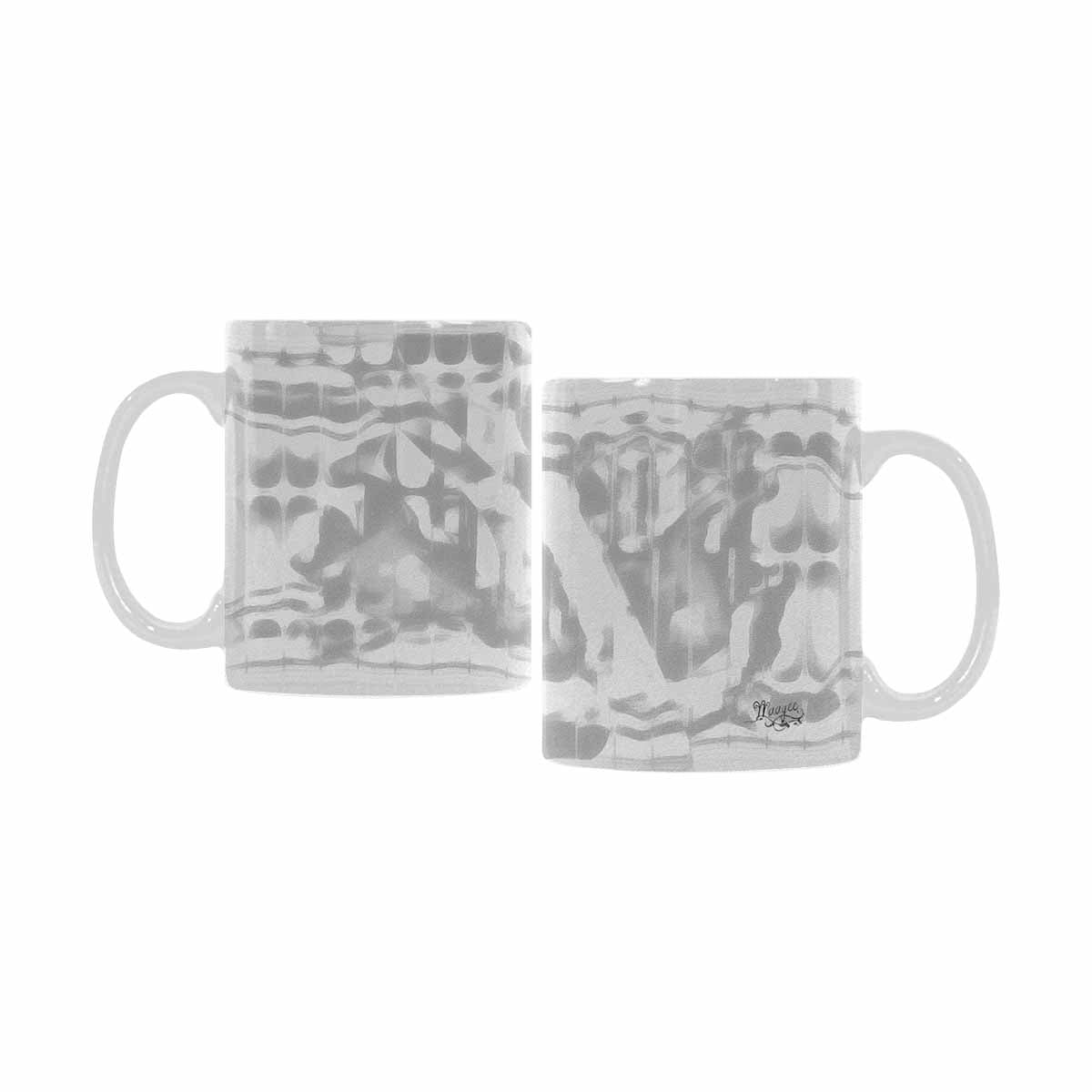 Quality Mug, coffee mug, tea cup, B & W Abstract, Set 1, design 101