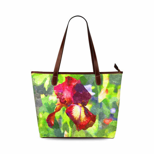 Classic Fabric handbag, watercolor floral, design 129