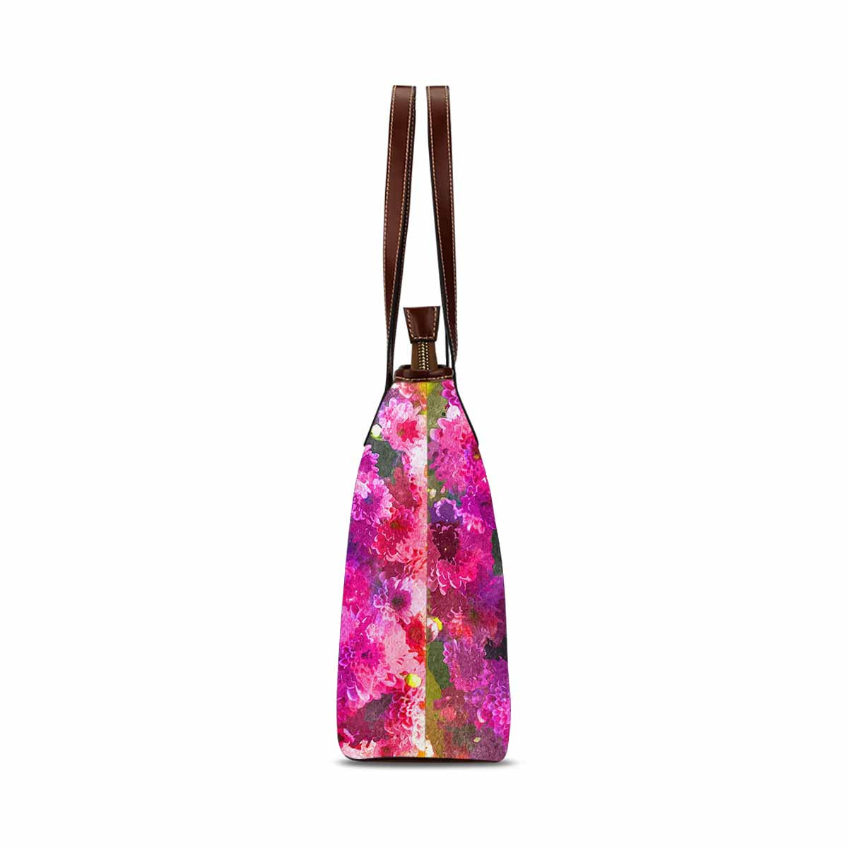 Classic Fabric handbag, watercolor floral, design 238