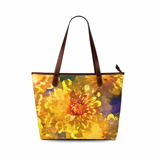 Classic Fabric handbag, watercolor floral, design 106