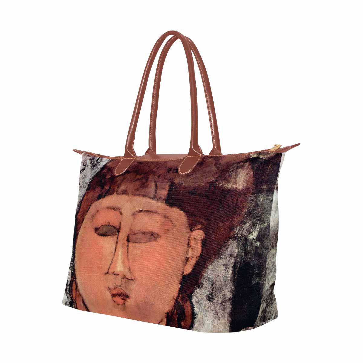 Classic handbag, Modigliani design, choice of 2 colors, Enfant Gras