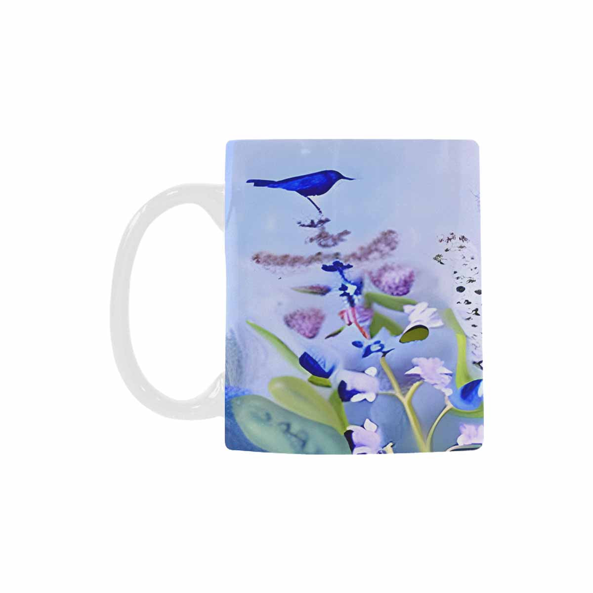 USA made Quality Mug, coffee mug, tea cup, Bright florals, Set 1, Design 90