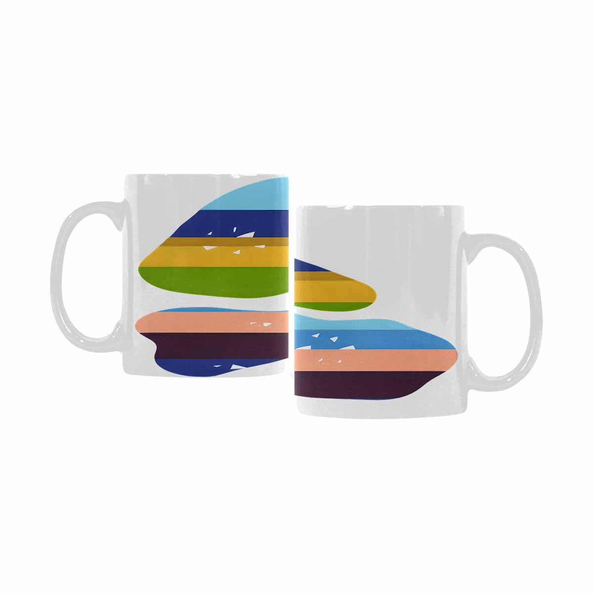 Quality Mug, coffee mug, tea cup, Bold Abstract, Set 1, design 5