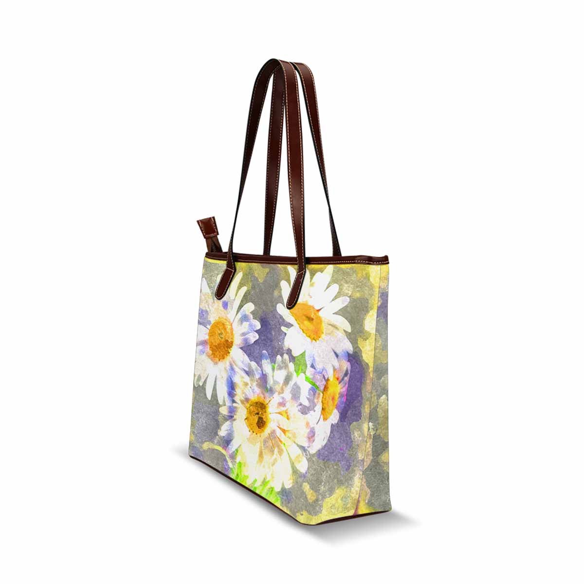 Classic Fabric handbag, watercolor floral, design 27