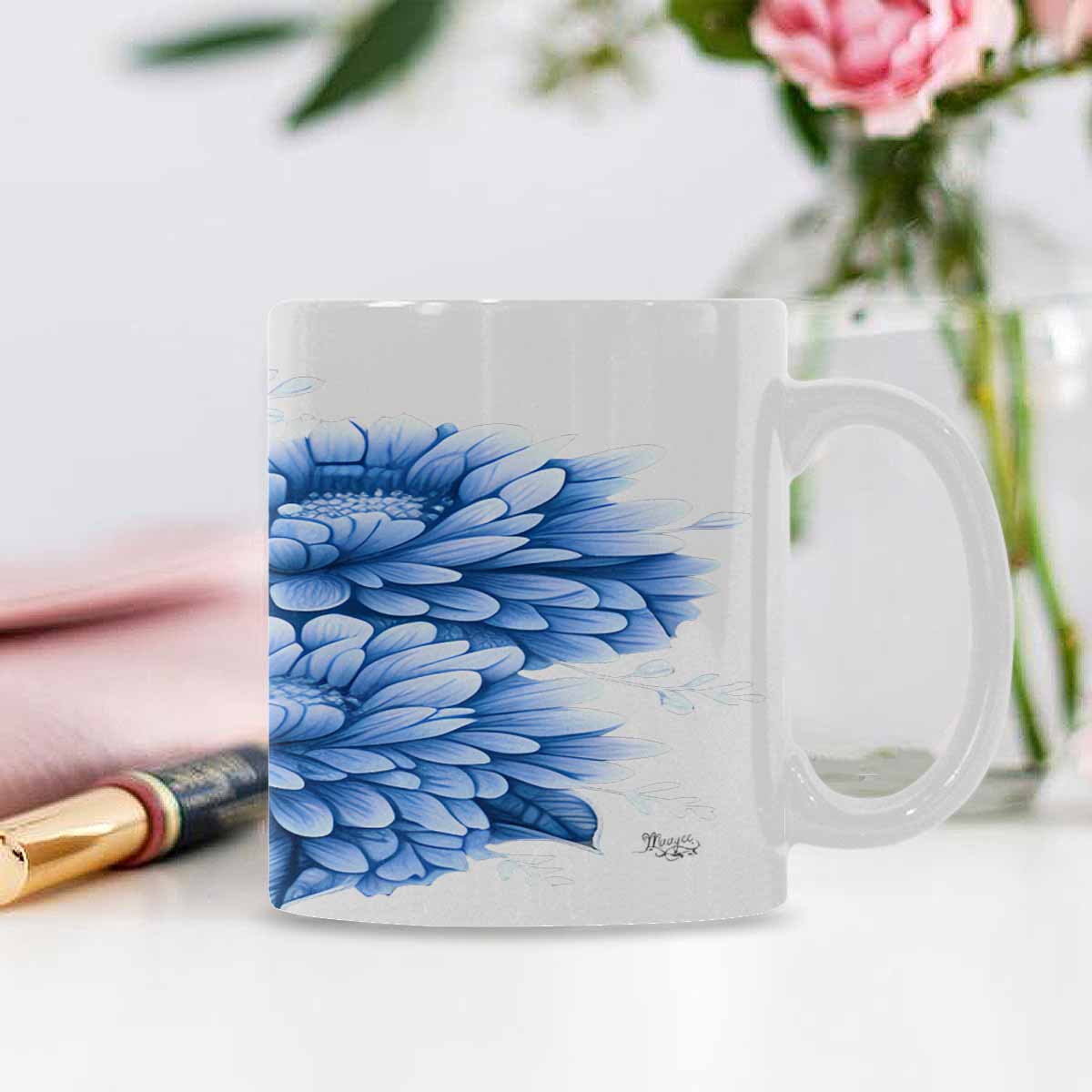 Quality Mug, coffee mug, tea cup, Bright florals, Set 2, design 13