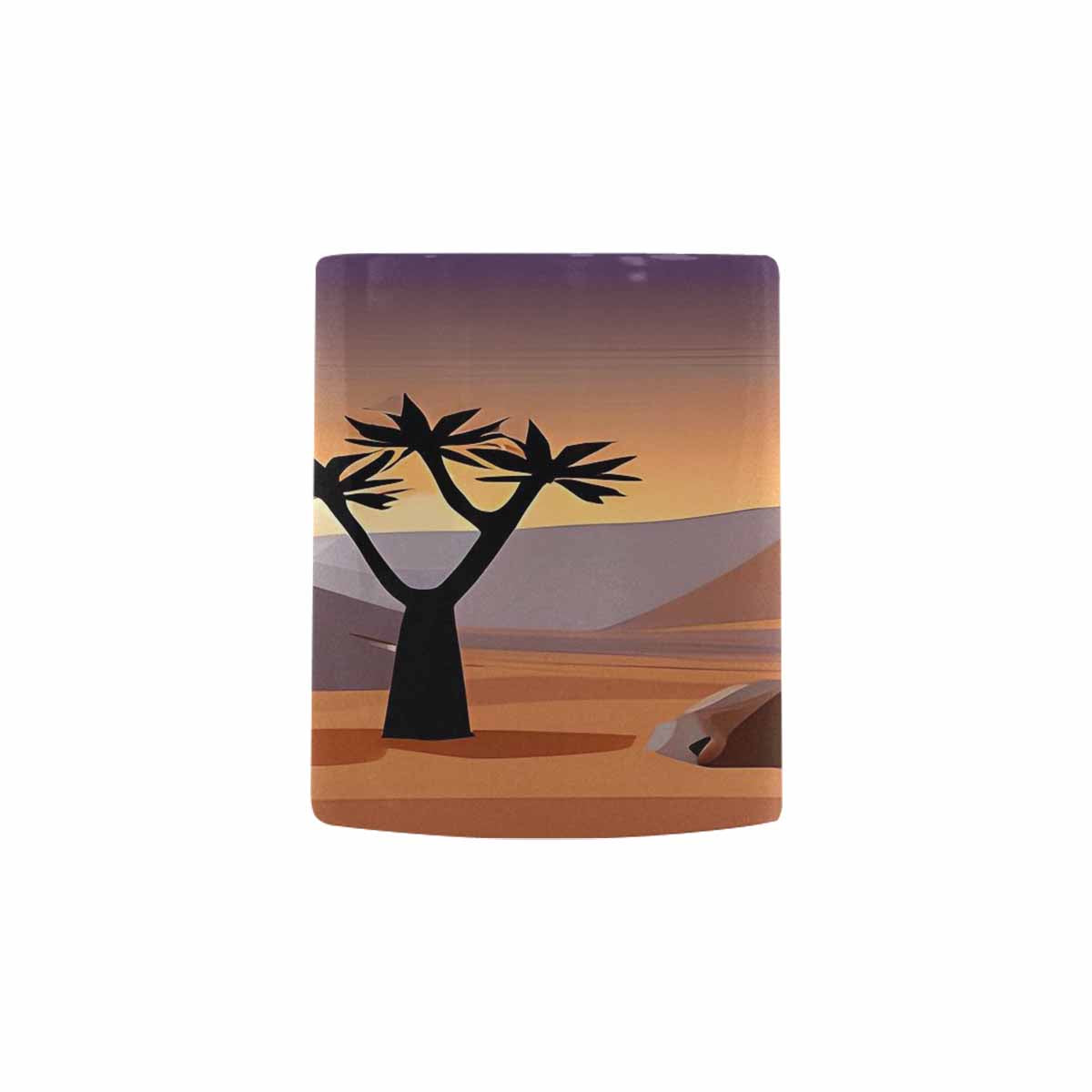 Coffee Mug, tea cup, desert scene, design 44