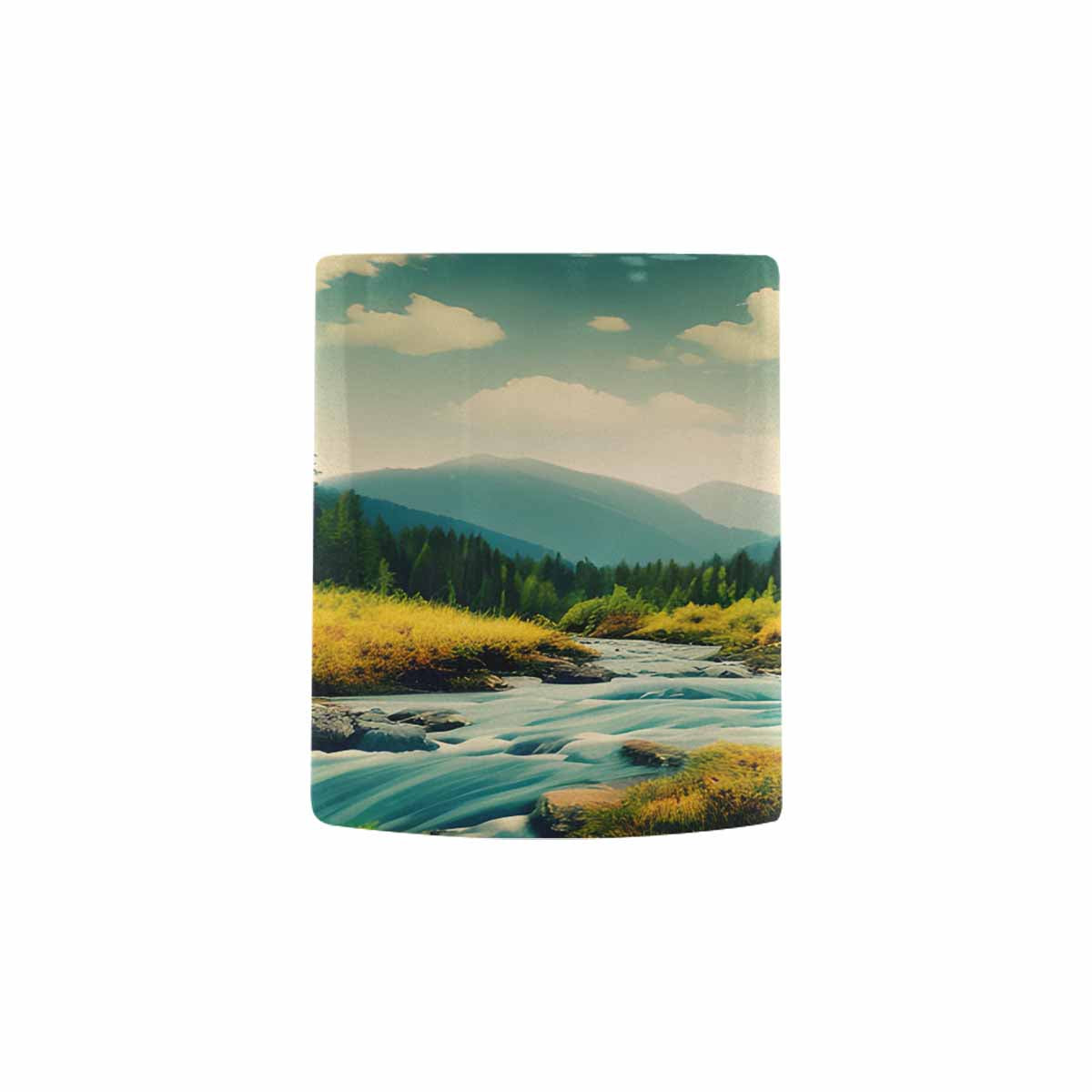 Rivers & Mountains Landscape mugs, set 1 design 26