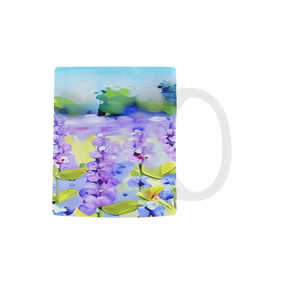 USA made Quality Mug, coffee mug, tea cup, Bright florals, Set 1, Design 104
