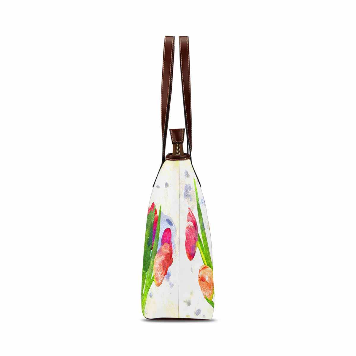 Classic Fabric handbag, watercolor floral, design 259