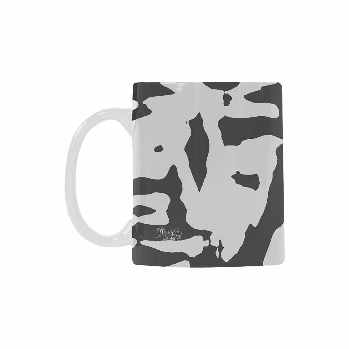 Quality Mug, coffee mug, tea cup, B & W Abstract, Set 1, design 3