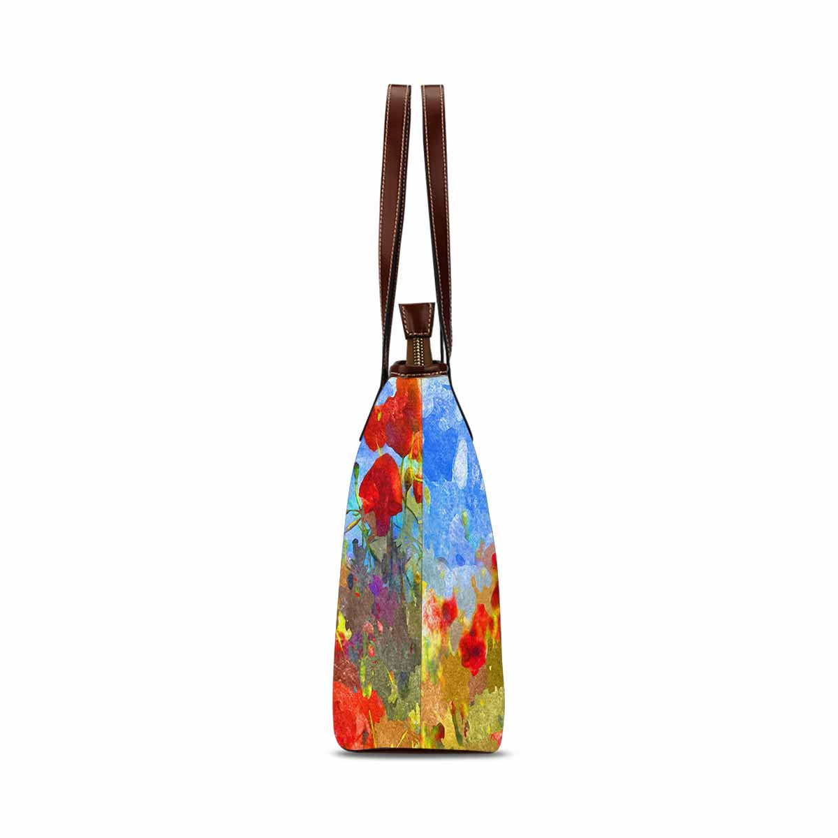 Classic Fabric handbag, watercolor floral, design 152