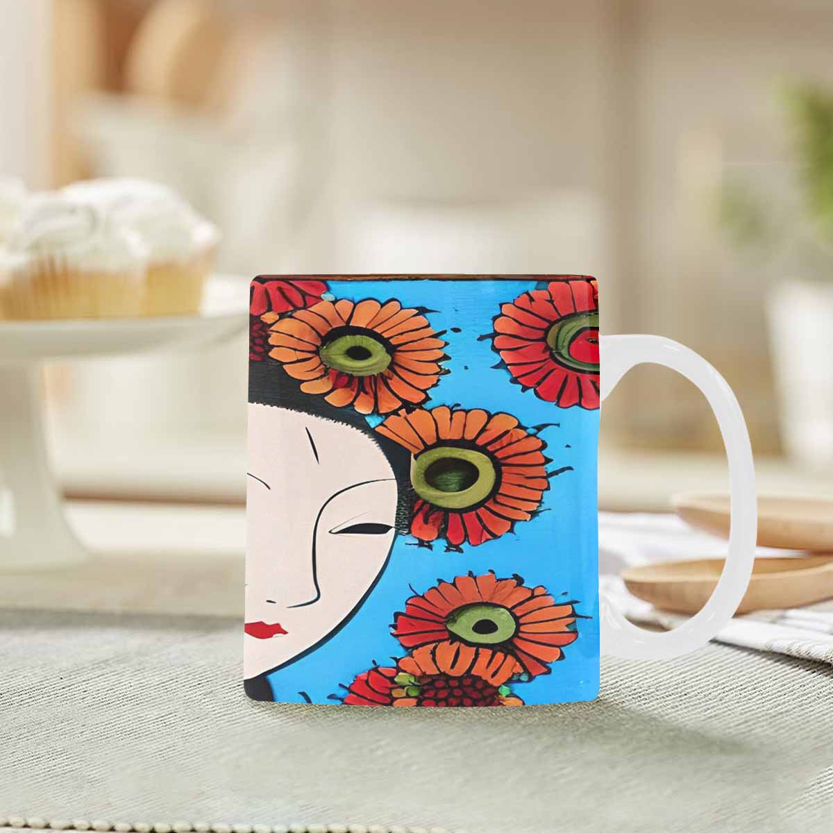 Quality Mug, coffee mug, tea cup, Asian Faces, Design 58