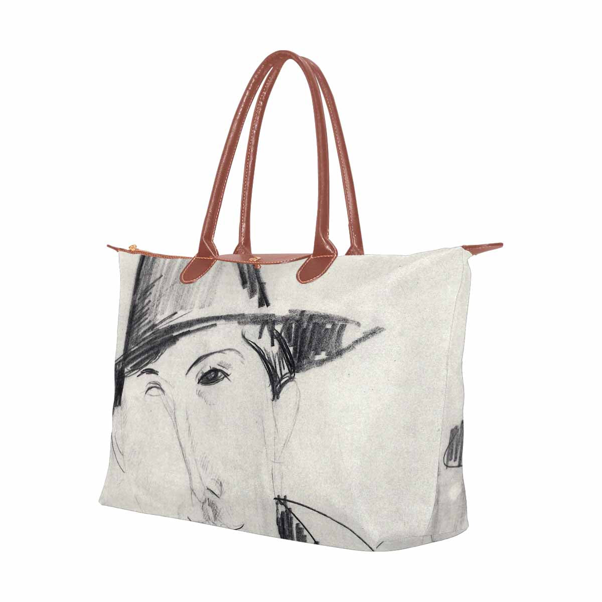 Classic handbag, Modigliani design, choice of 2 colors, Mario Varvogli