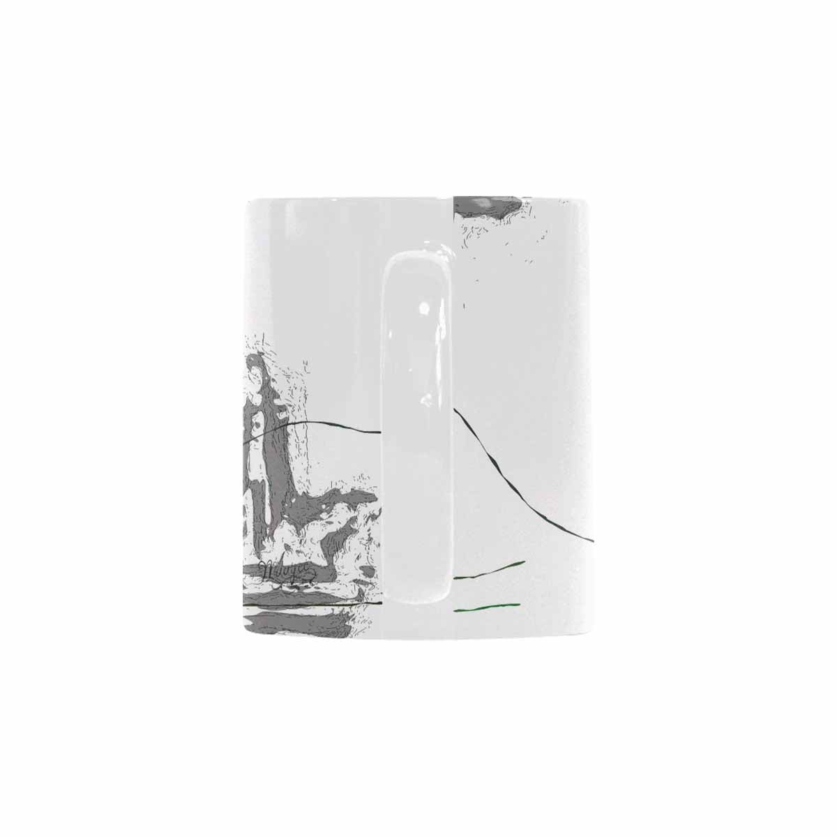 Quality Mug, coffee mug, tea cup, B & W Abstract, Set 1, design 111