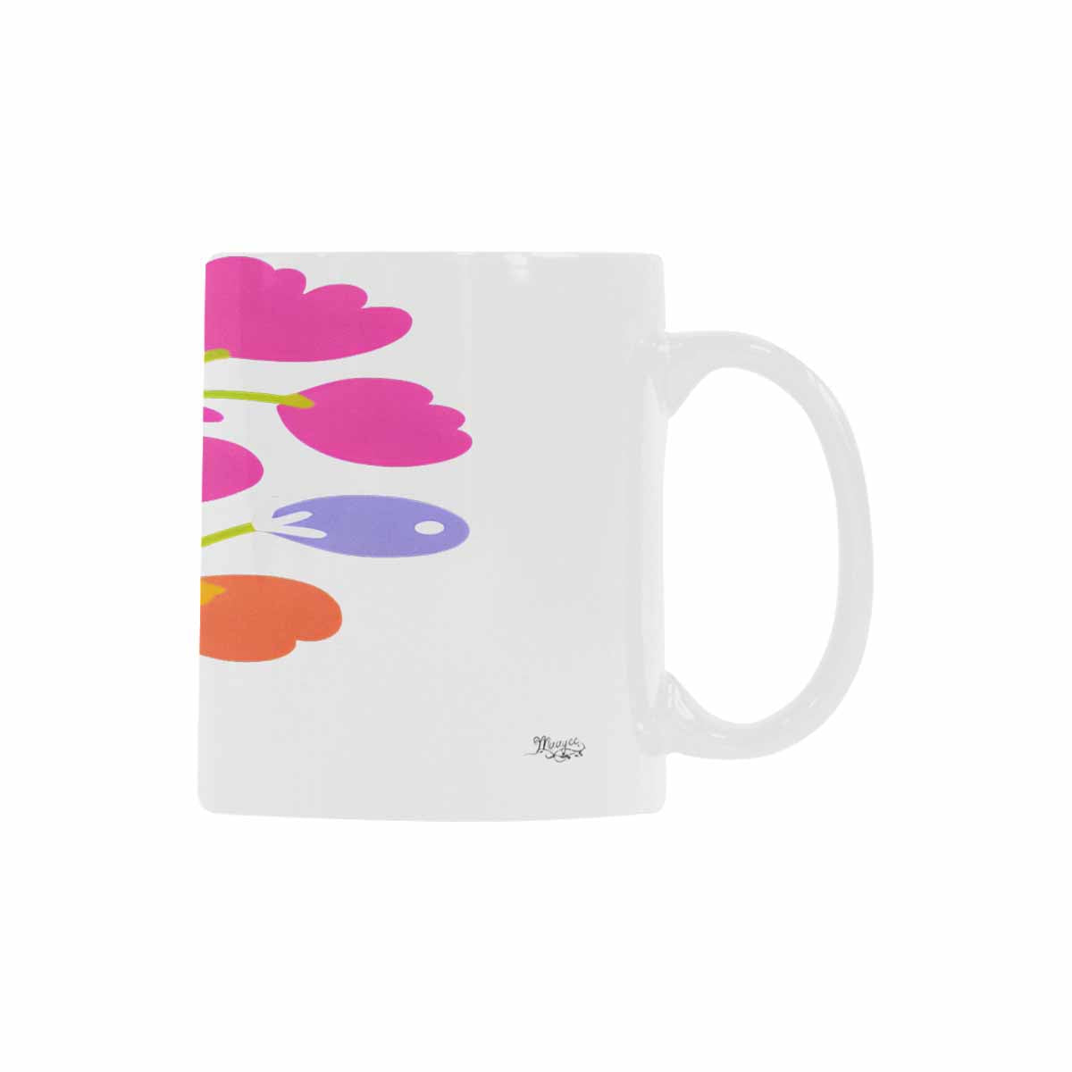 Quality Mug, coffee mug, tea cup, Bright florals, Set 2, design 2
