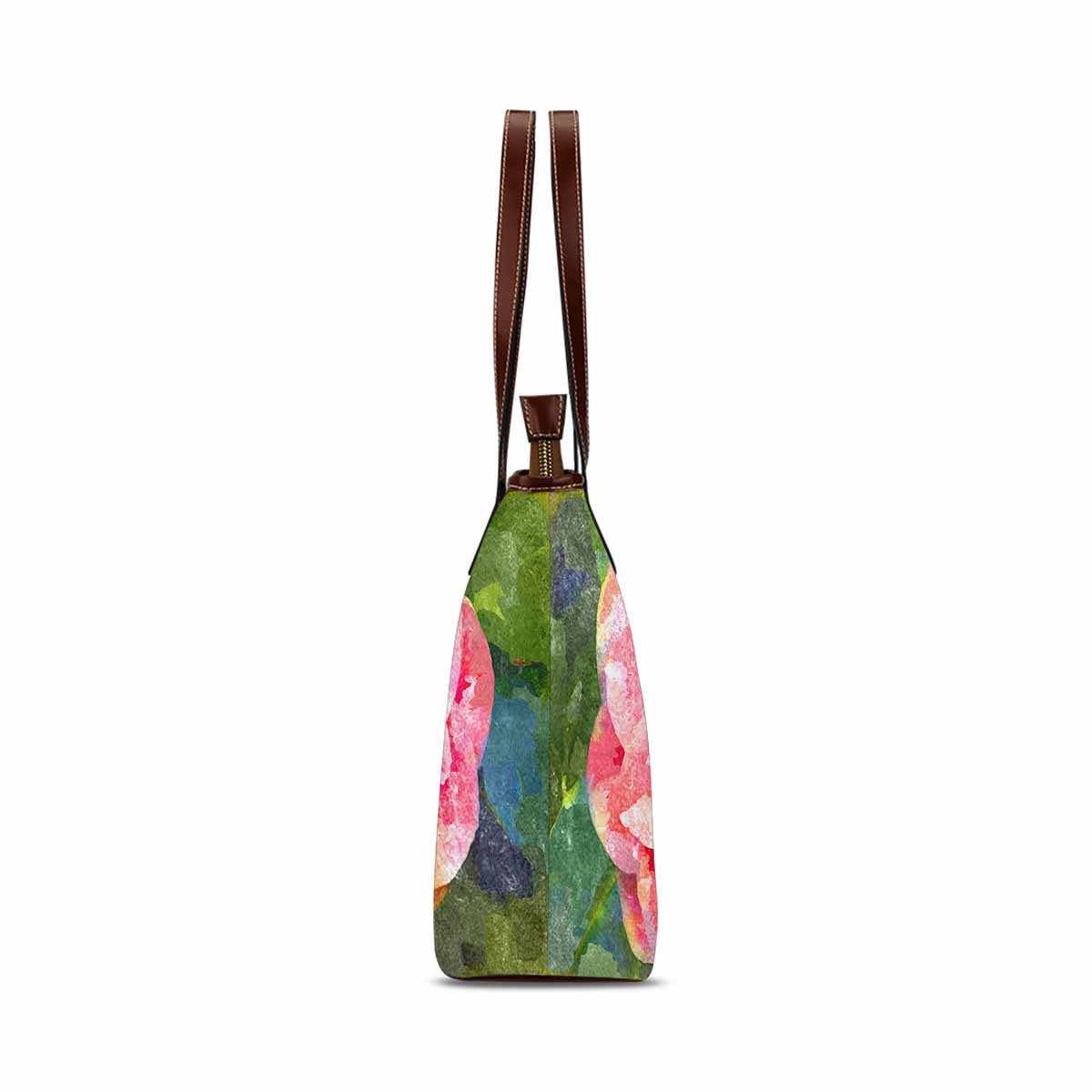 Classic Fabric handbag, watercolor floral, design 24