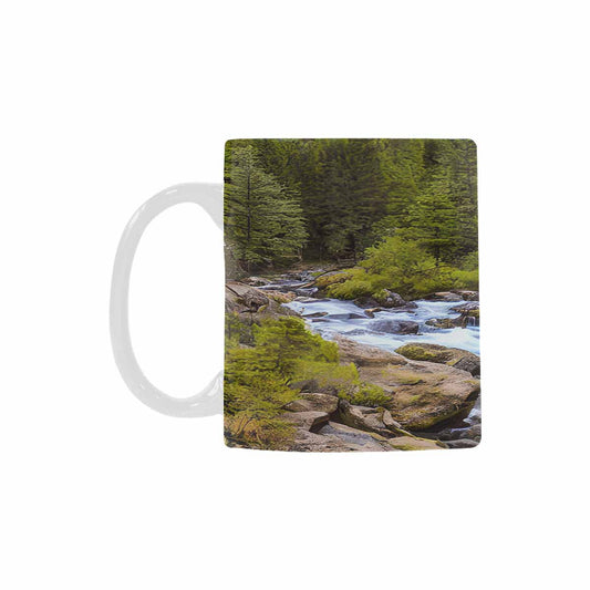 Rivers & Mountains Landscape mugs, set 1 design 3