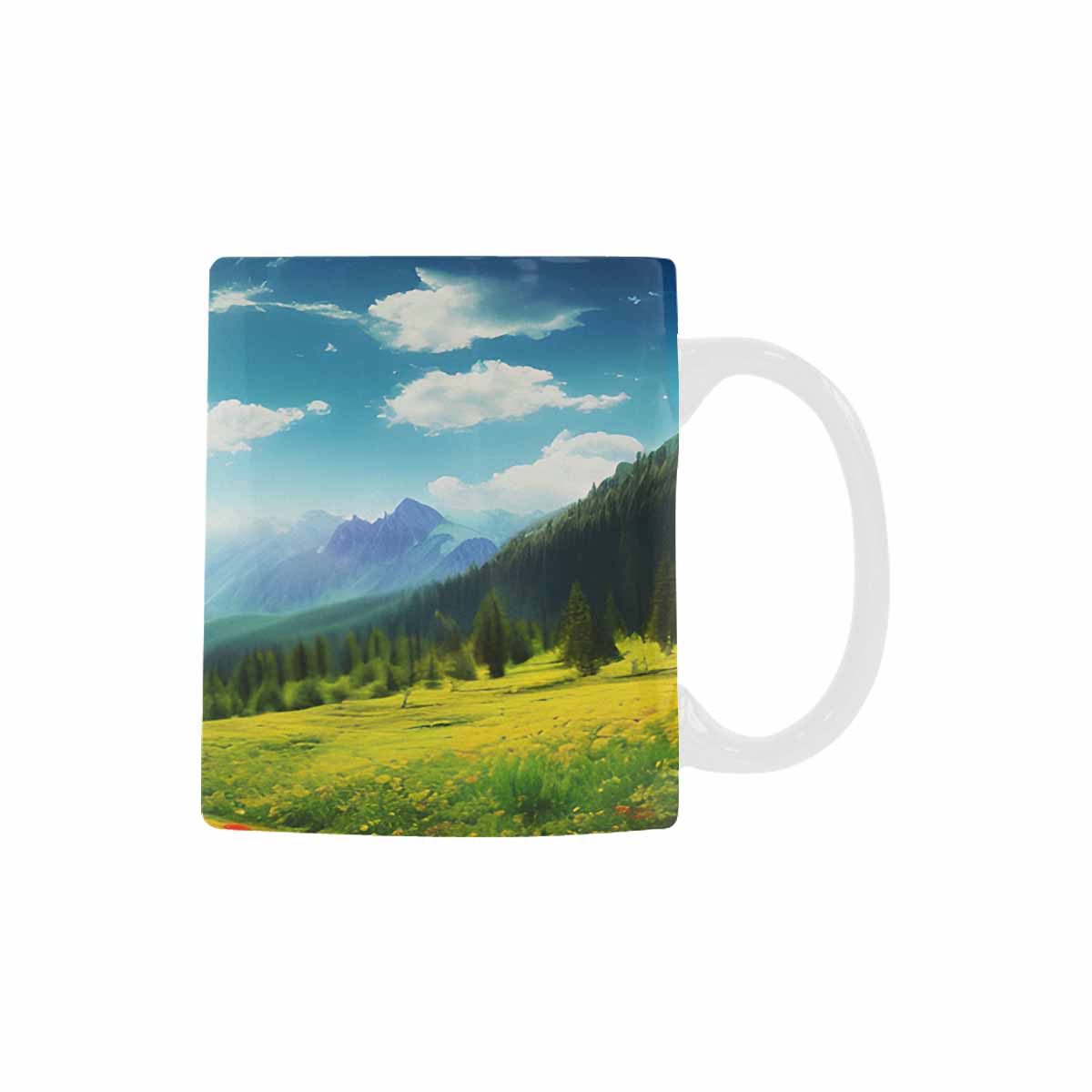 Rivers & Mountains Landscape mugs, set 1 design 27