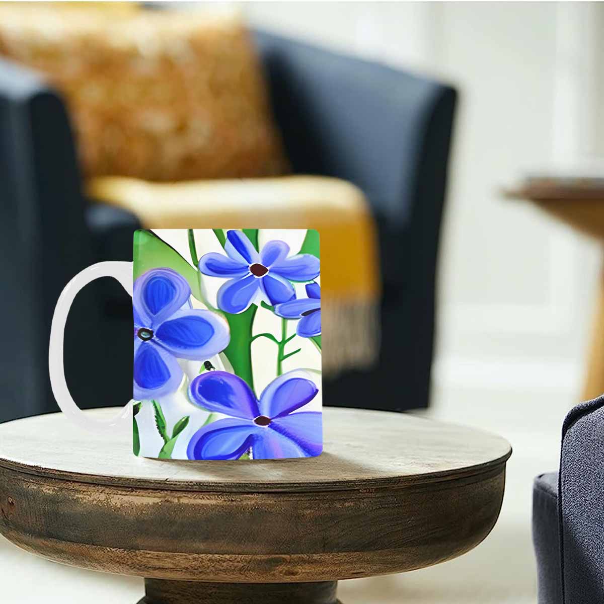Quality Mug, coffee mug, tea cup, Bright florals, Set 1, Design 57