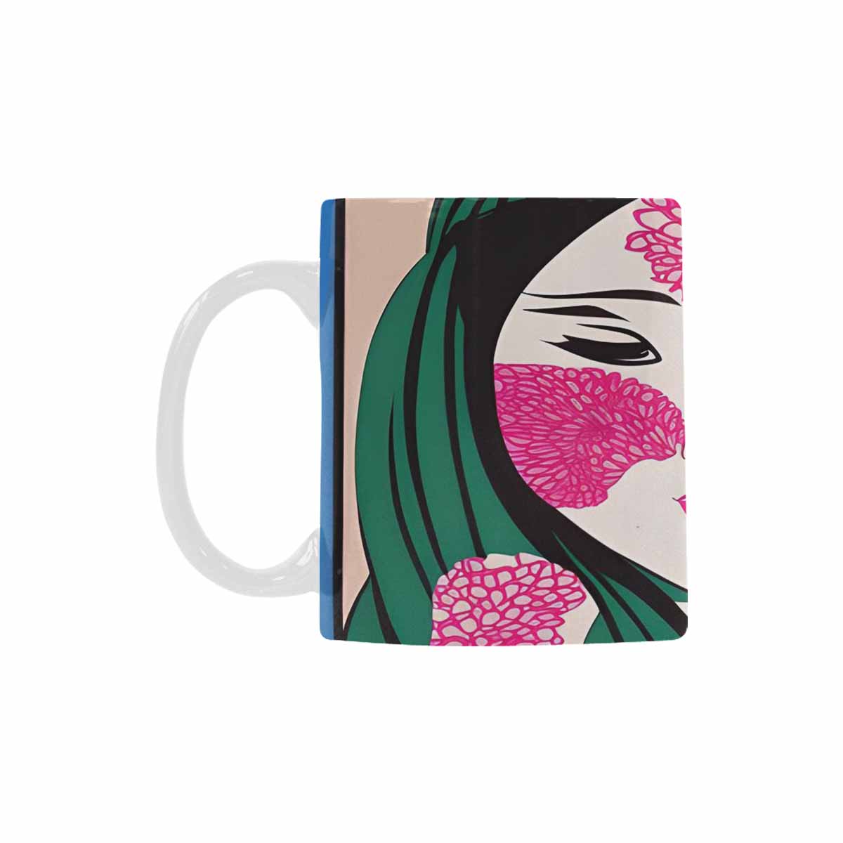 Quality Mug, coffee mug, tea cup, Asian Faces, Design 28