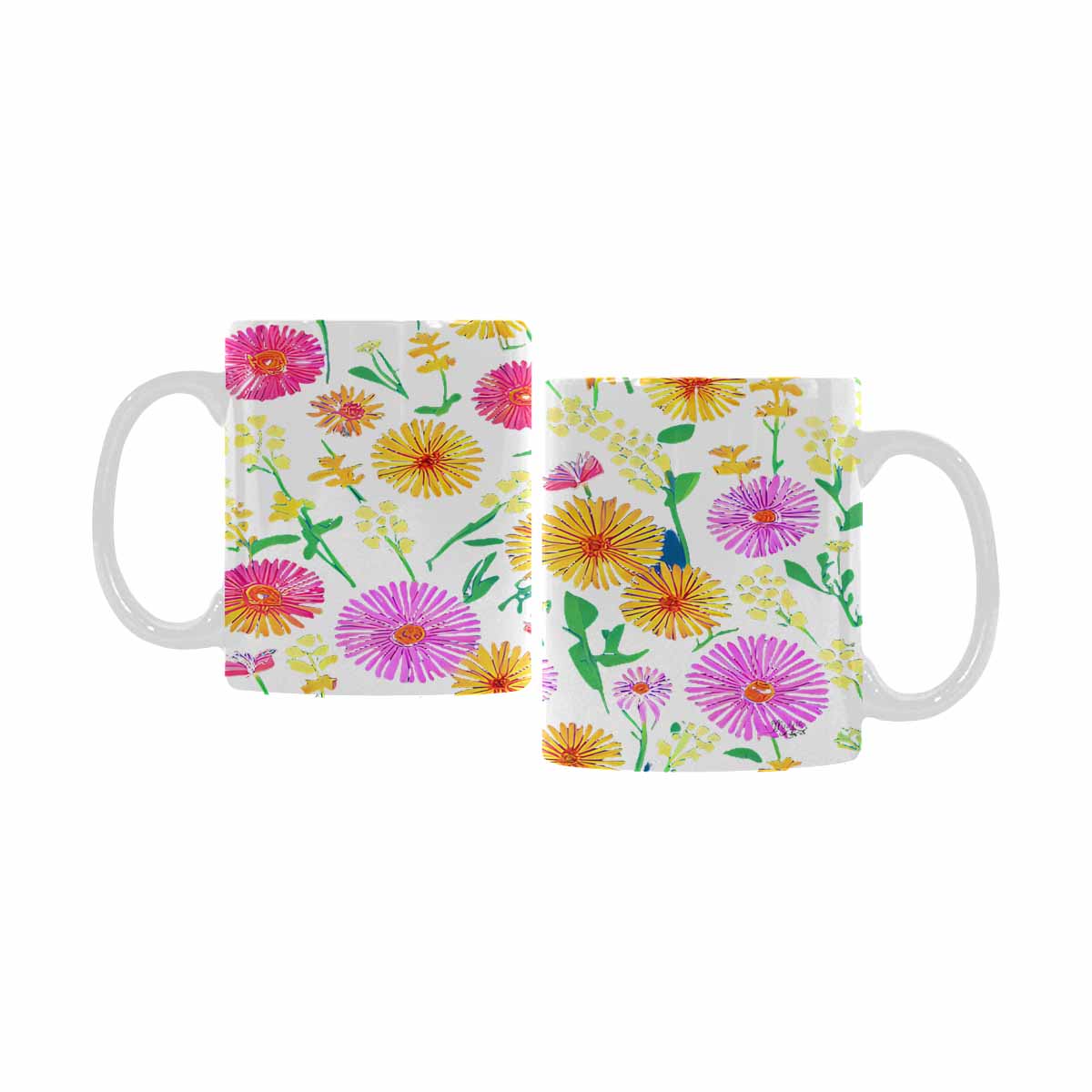 Quality Mug, coffee mug, tea cup, Set 1A, Mixed Floral design 47