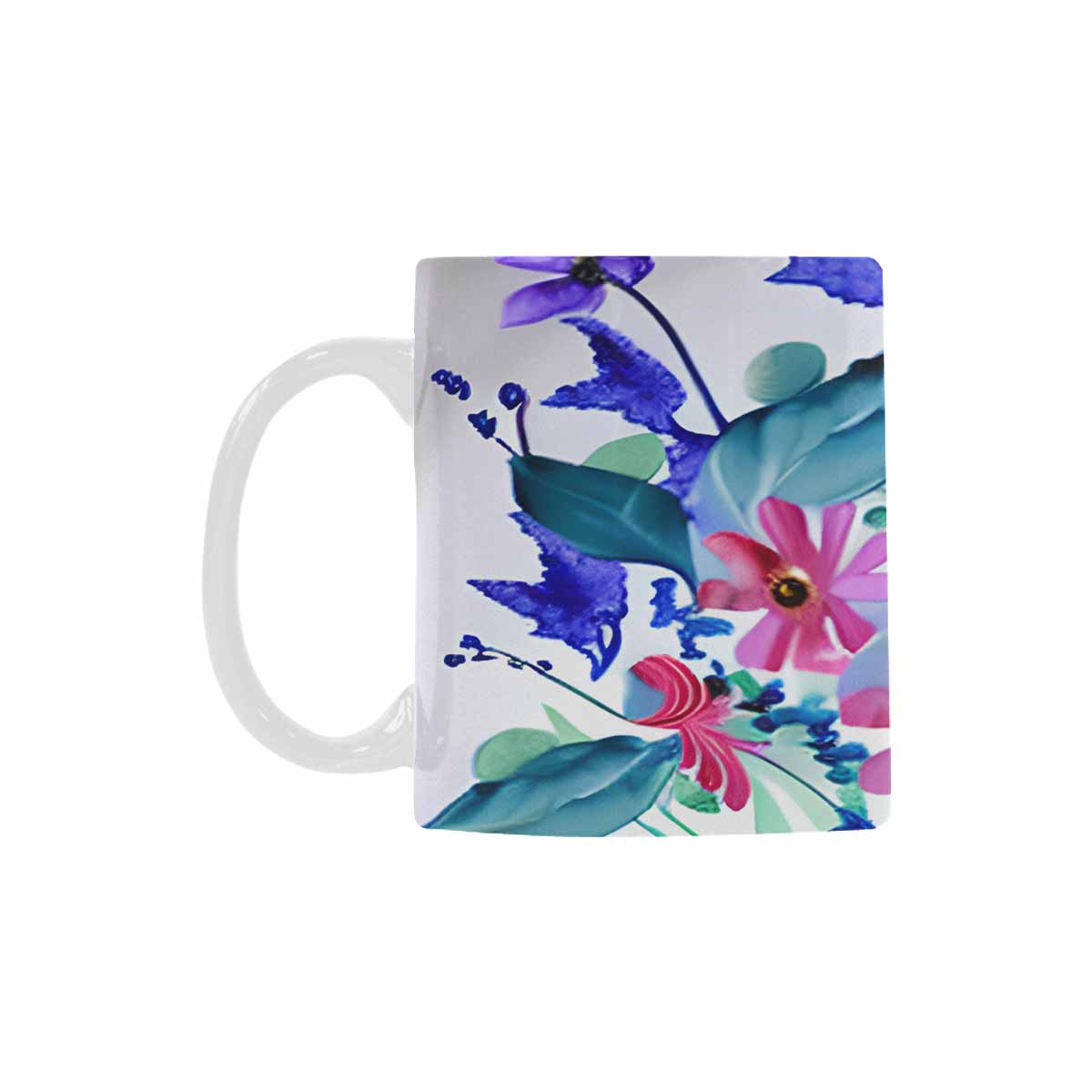 Quality Mug, coffee mug, tea cup, Bright florals, Set 1, Design 22