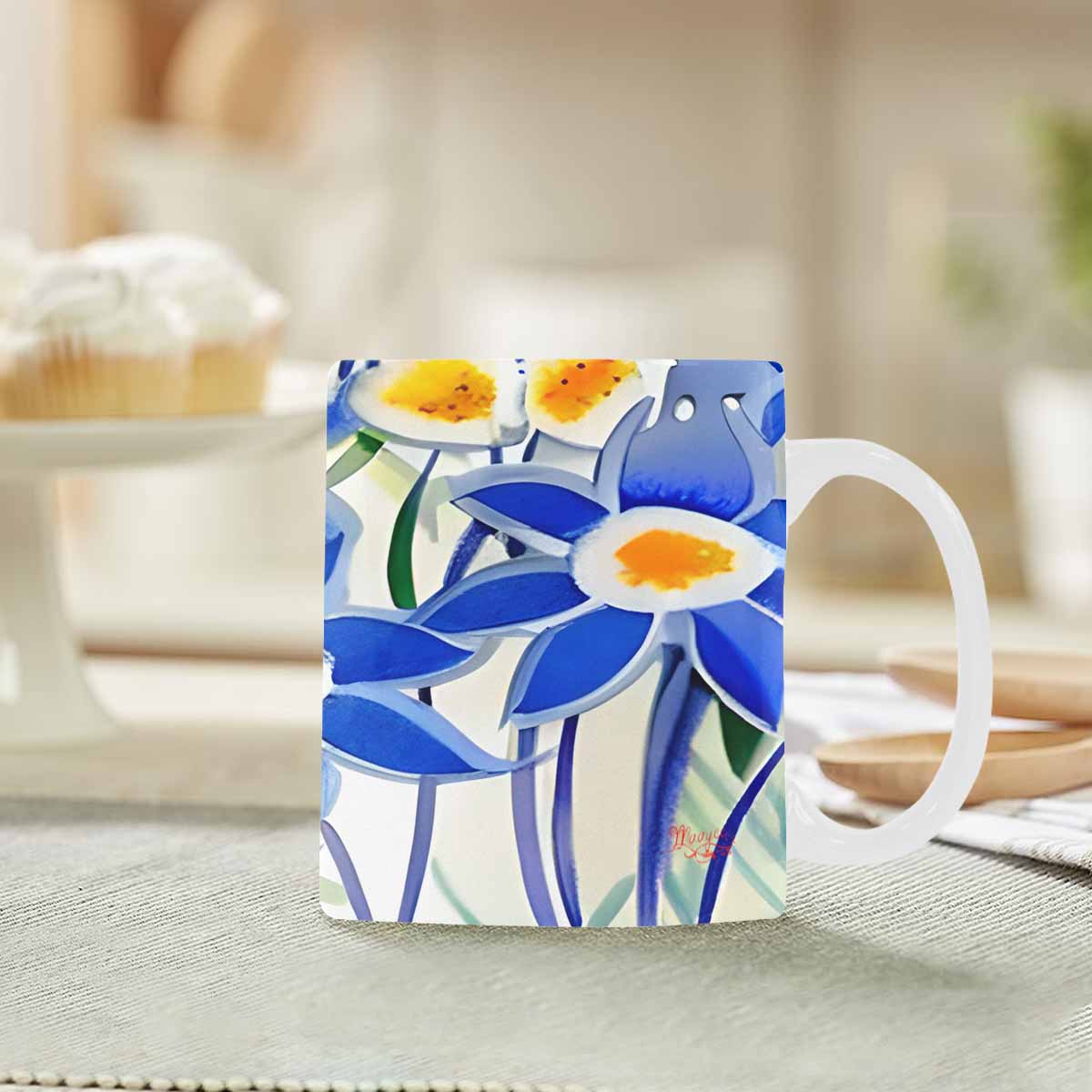Quality Mug, coffee mug, tea cup, Bright florals, Set 1, Design 46