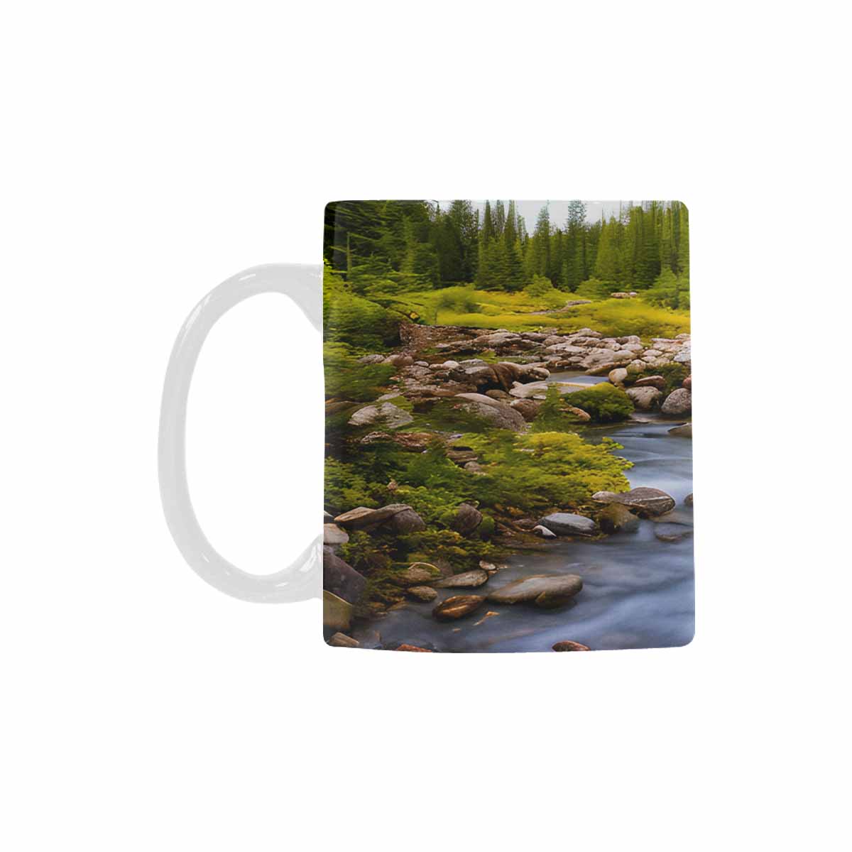 Rivers & Mountains Landscape mugs, set 1 design 4