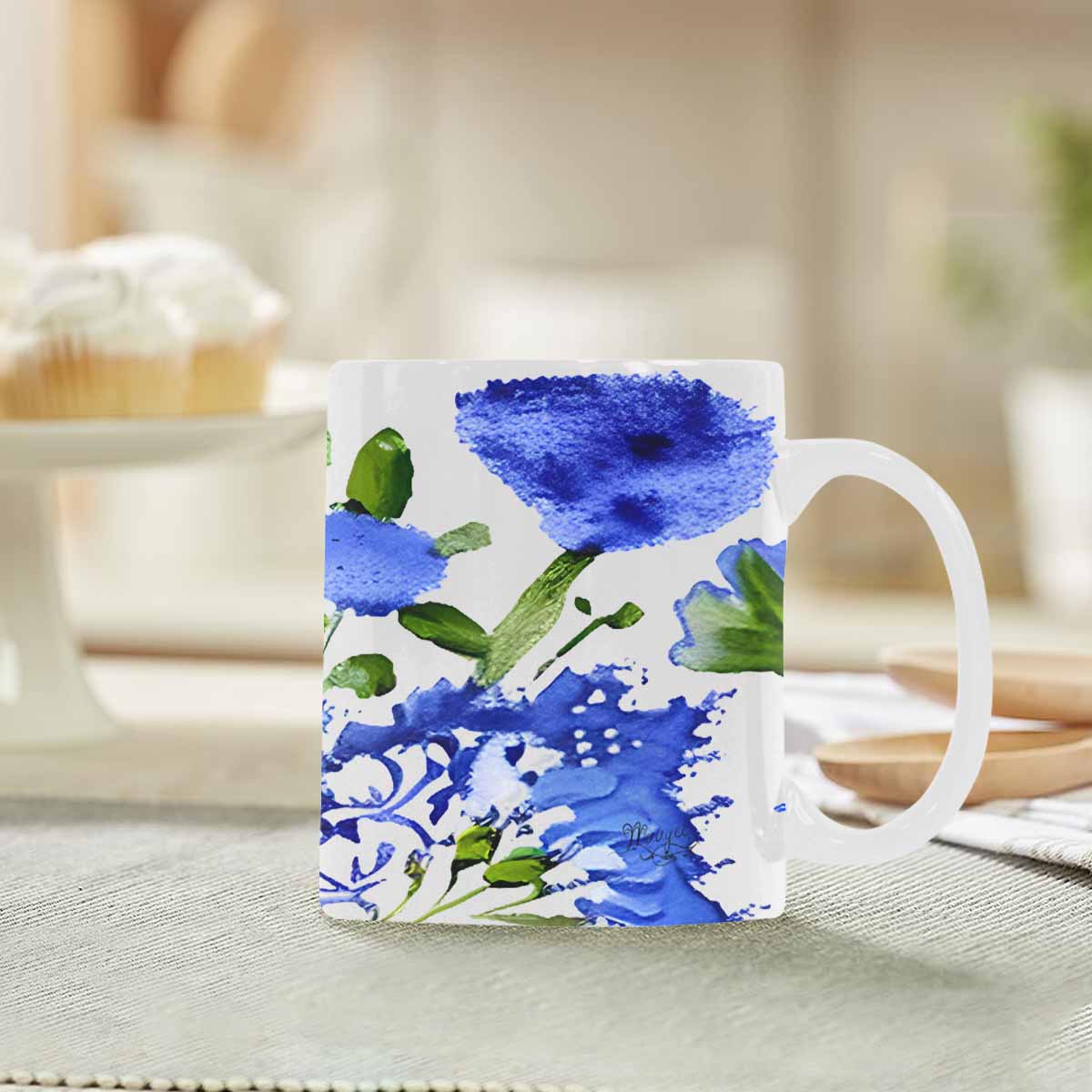 Quality Mug, coffee mug, tea cup, Bright florals, Set 1A, Design 24