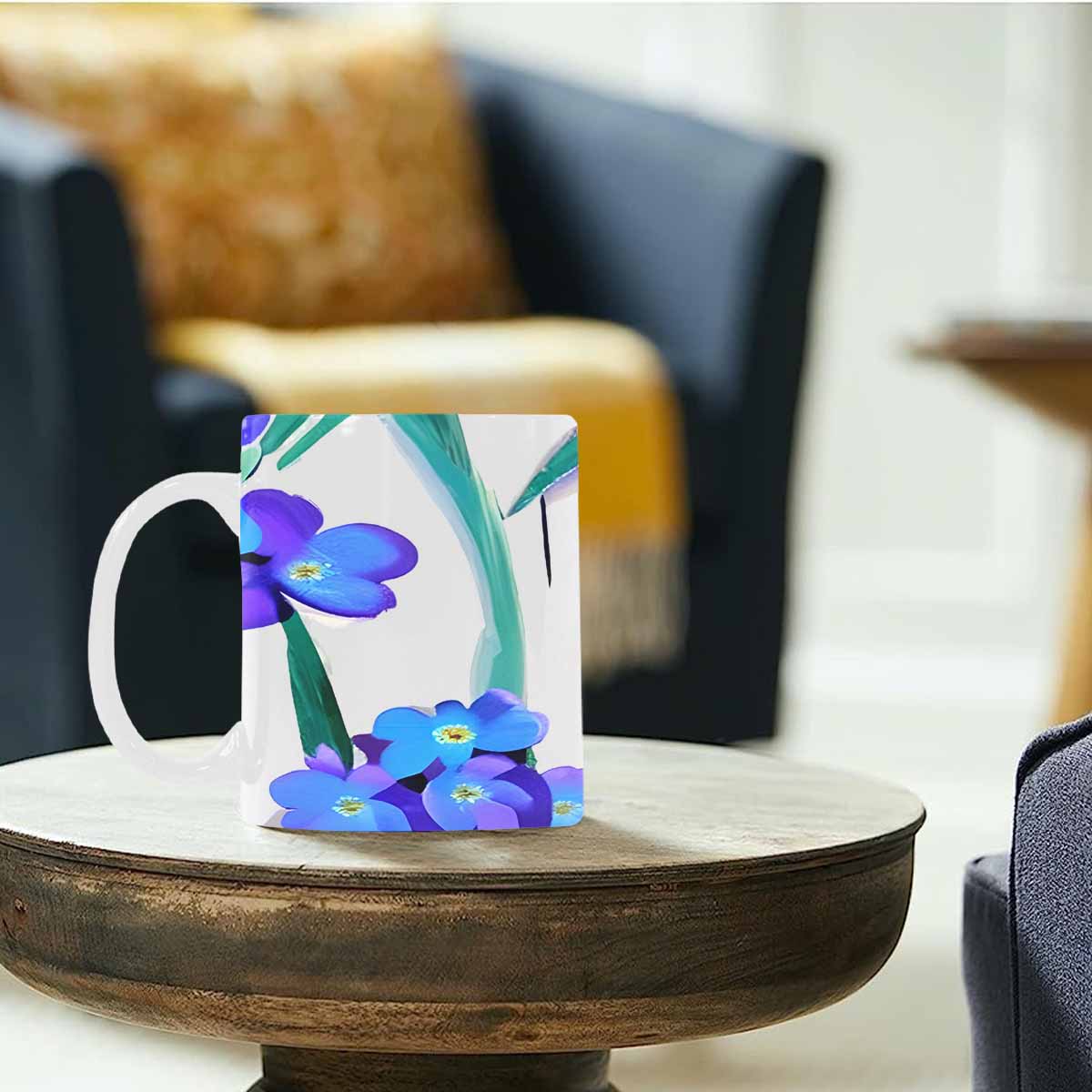 Quality Mug, coffee mug, tea cup, Bright florals, Set 1A, Design 63