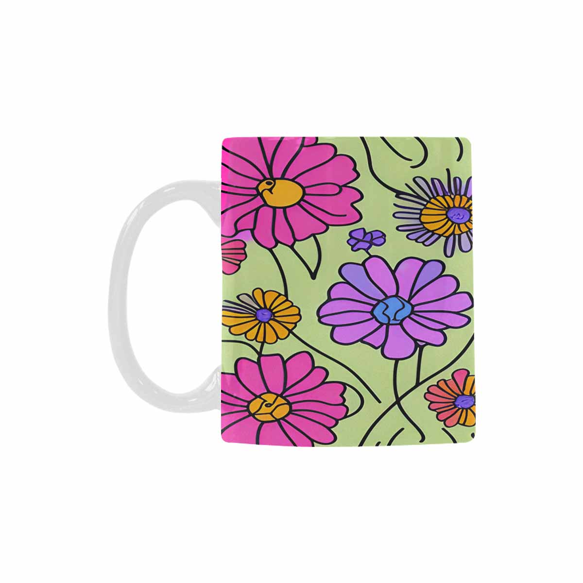 Quality Mug, coffee mug, tea cup, Set 1, Mixed Floral design 3