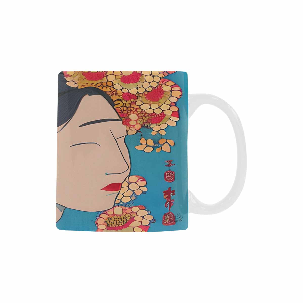 Quality Mug, coffee mug, tea cup, Asian Faces, Design 36