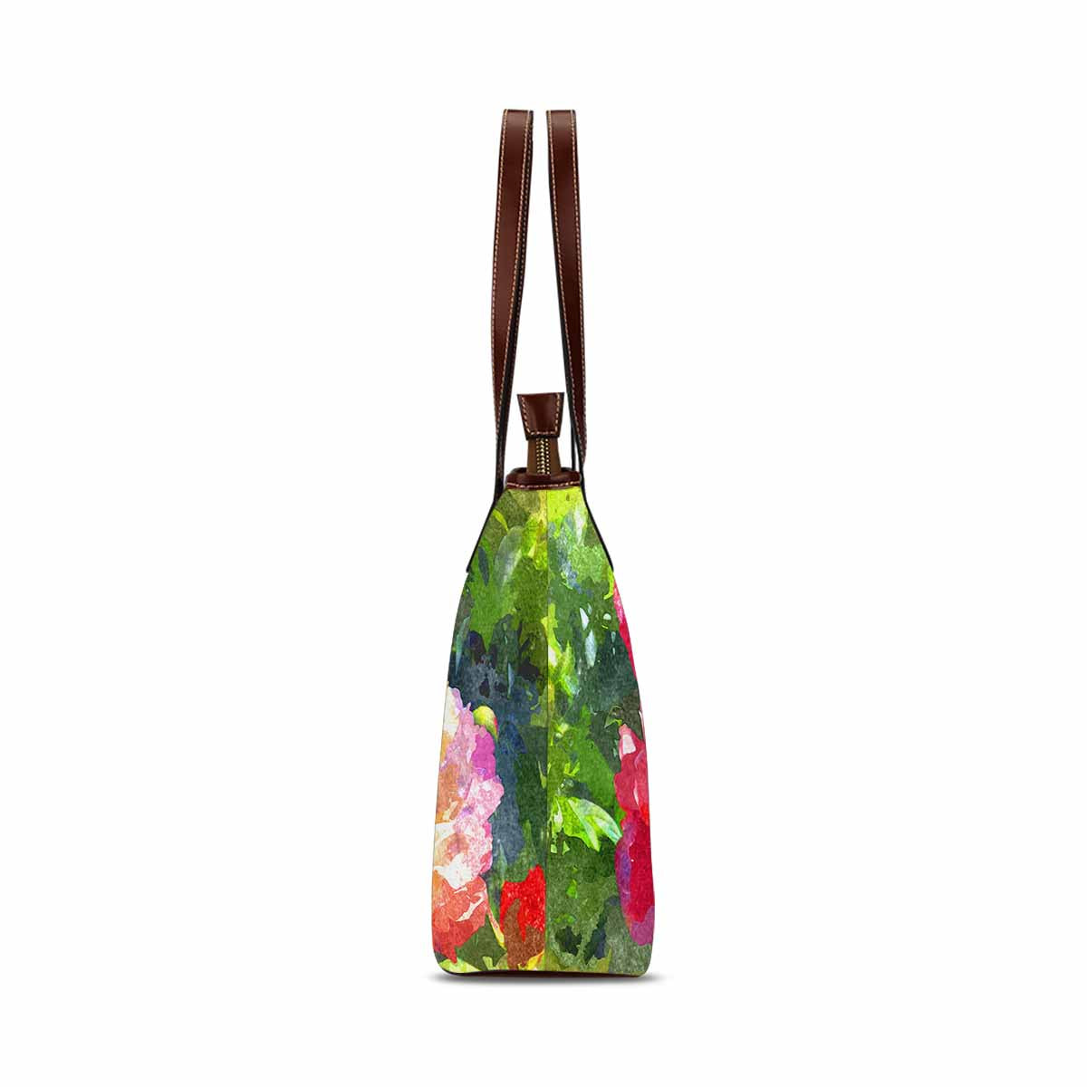 Classic Fabric handbag, watercolor floral, design 161