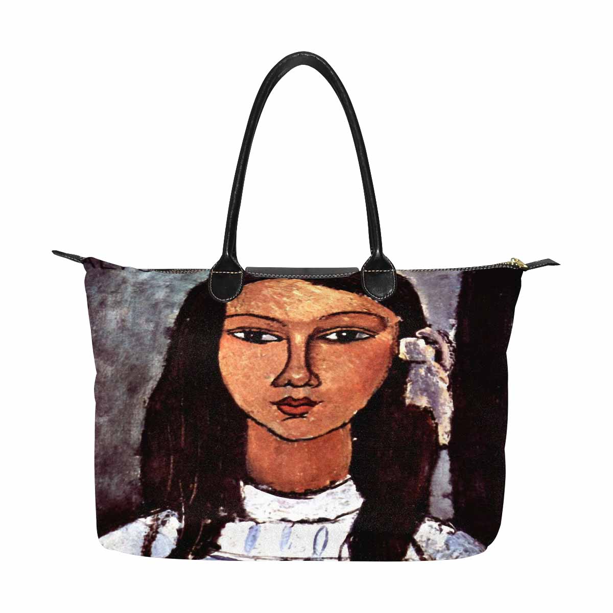 Classic handbag, Modigliani design, choice of 2 colors, Alice