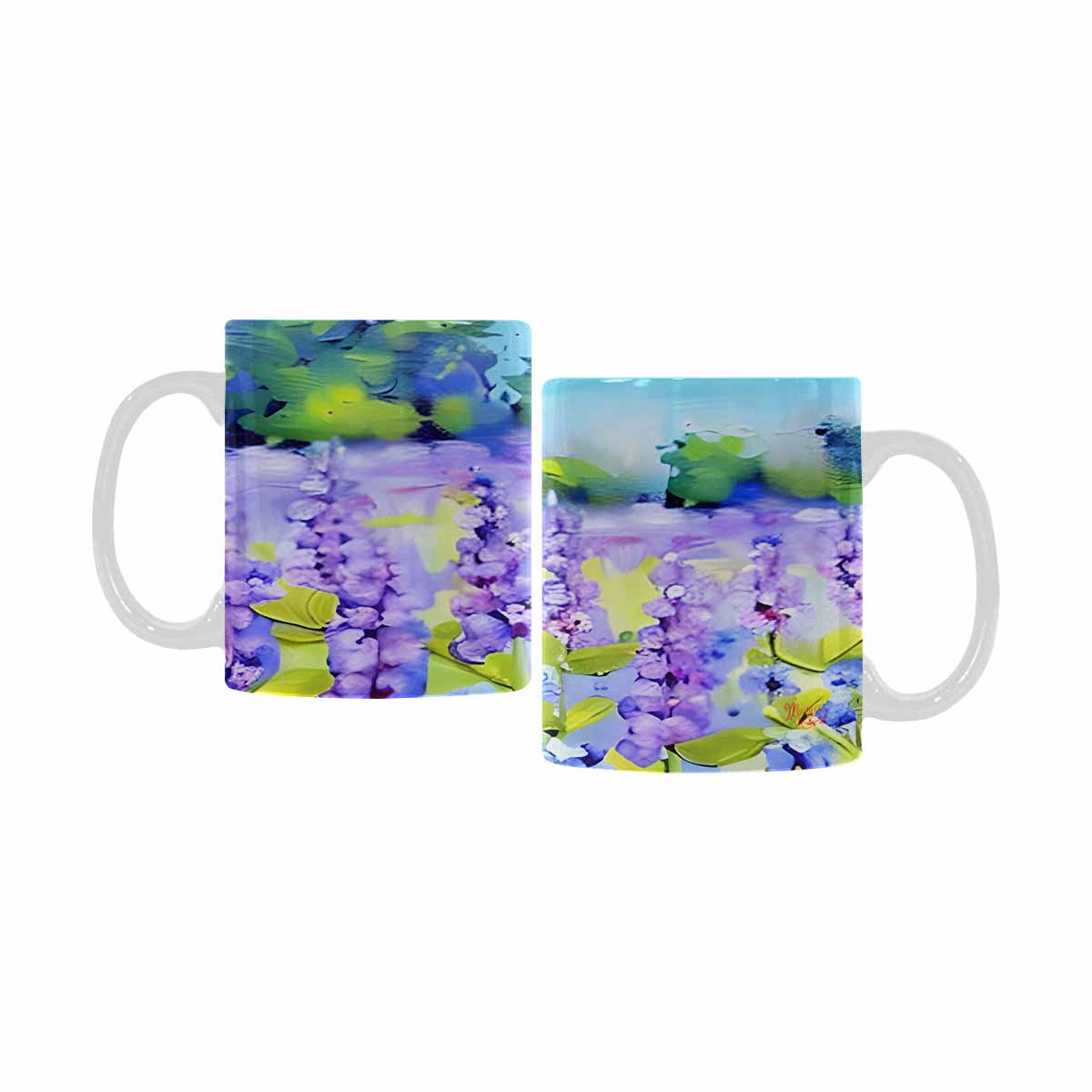 Quality Mug, coffee mug, tea cup, Bright florals, Set 1, Design 104