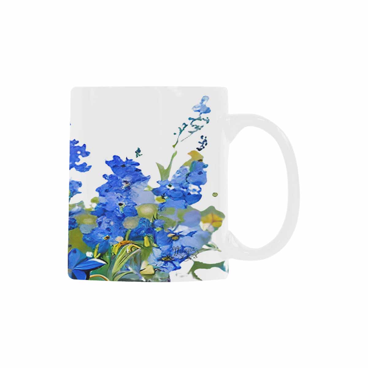 USA made Quality Mug, coffee mug, tea cup, Bright florals, Set 1A, Design 93