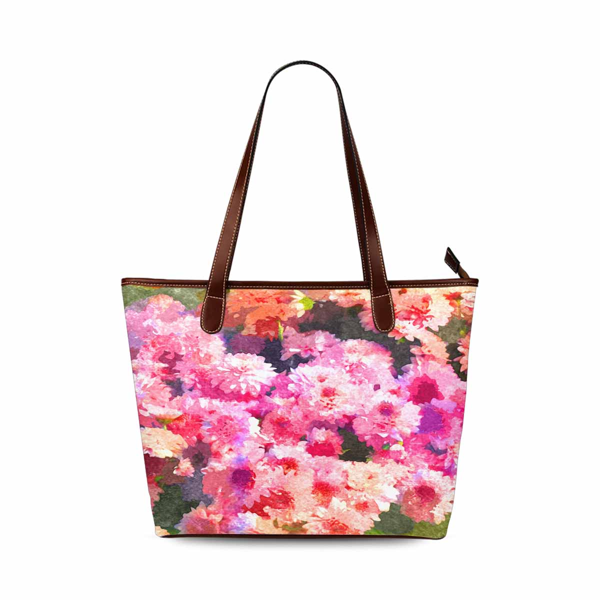 Classic Fabric handbag, watercolor floral, design 43