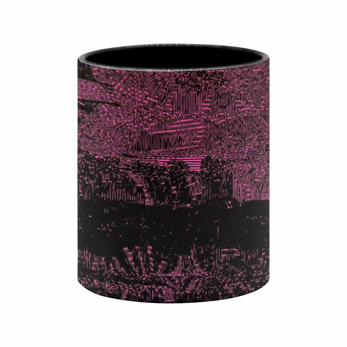 Coffee Mug, tea cup, black core, abstract, design 76