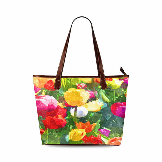 Classic Fabric handbag, watercolor floral, design 247