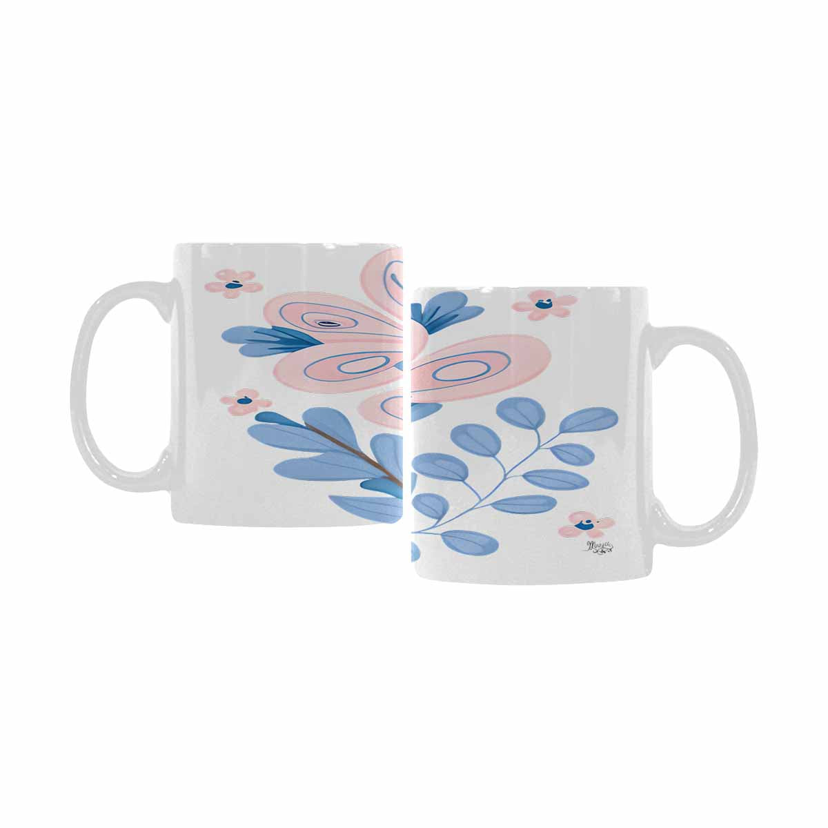 Quality Mug, coffee mug, tea cup, Bright florals, Set 2, design 9