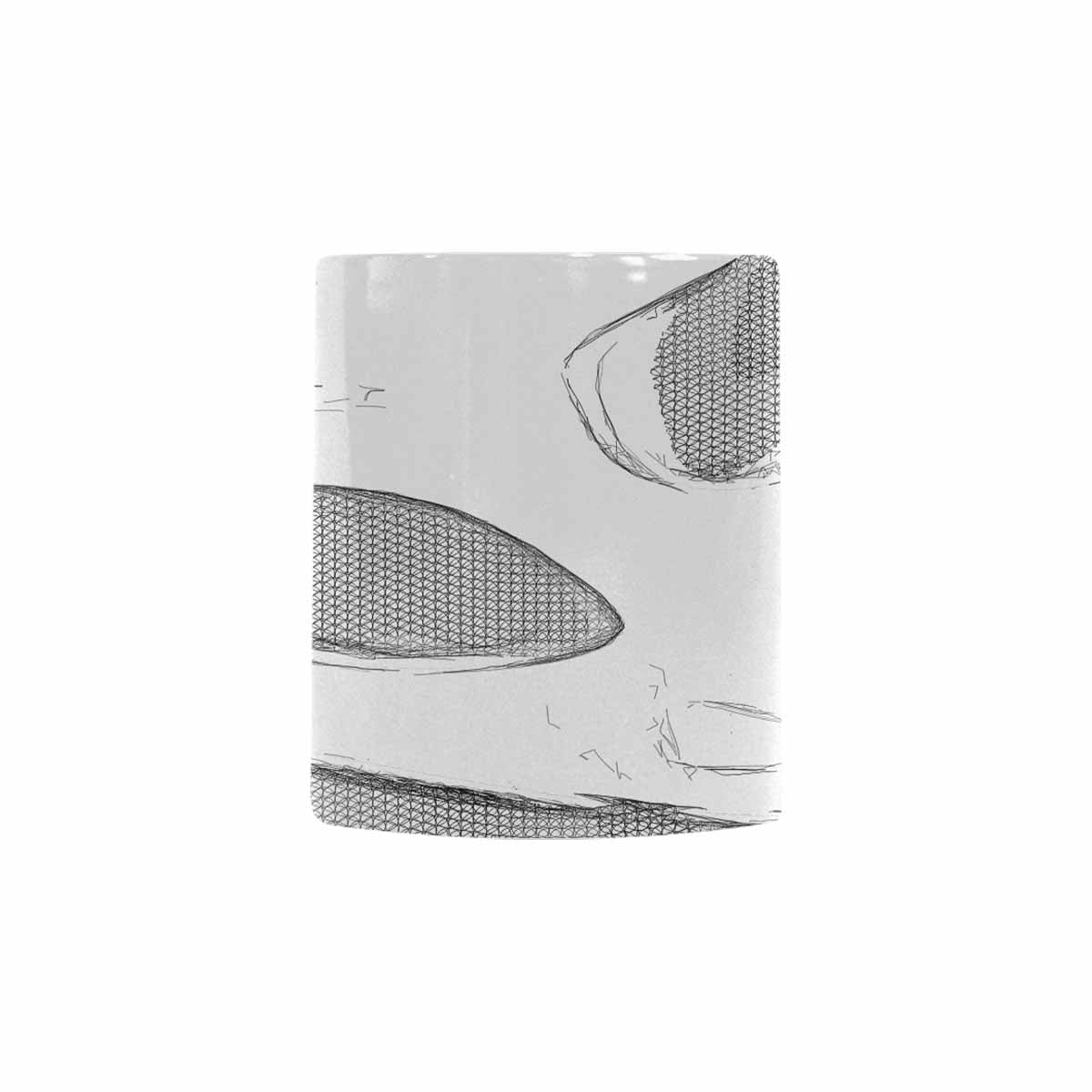 Quality Mug, coffee mug, tea cup, B & W Abstract, Set 1, design 85