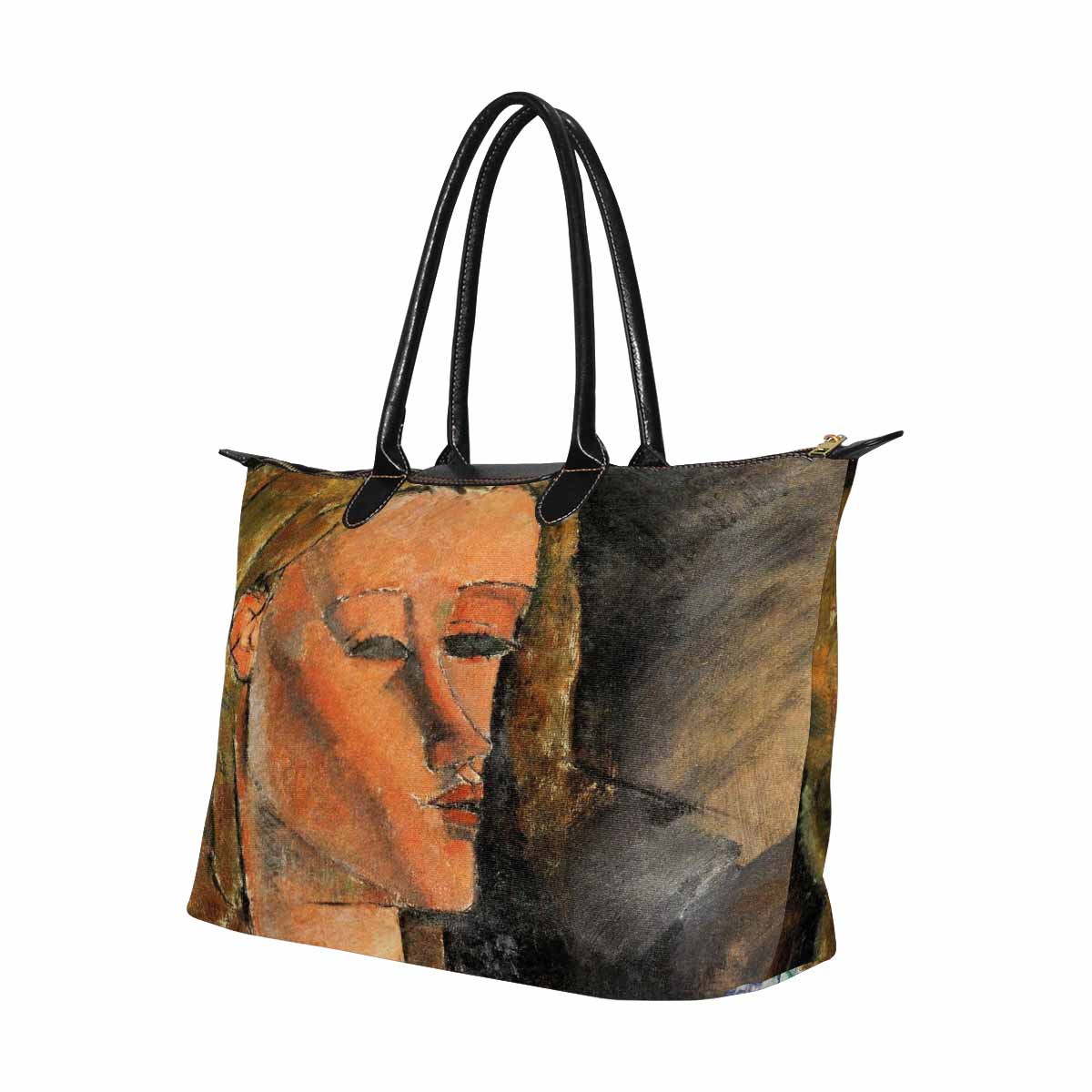 Classic handbag, Modigliani design, choice of 2 colors, Portrait of Beatrice Hastings 3