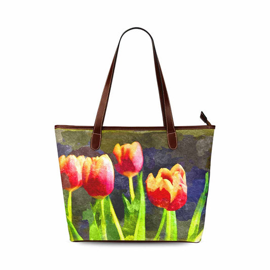 Classic Fabric handbag, watercolor floral, design 255