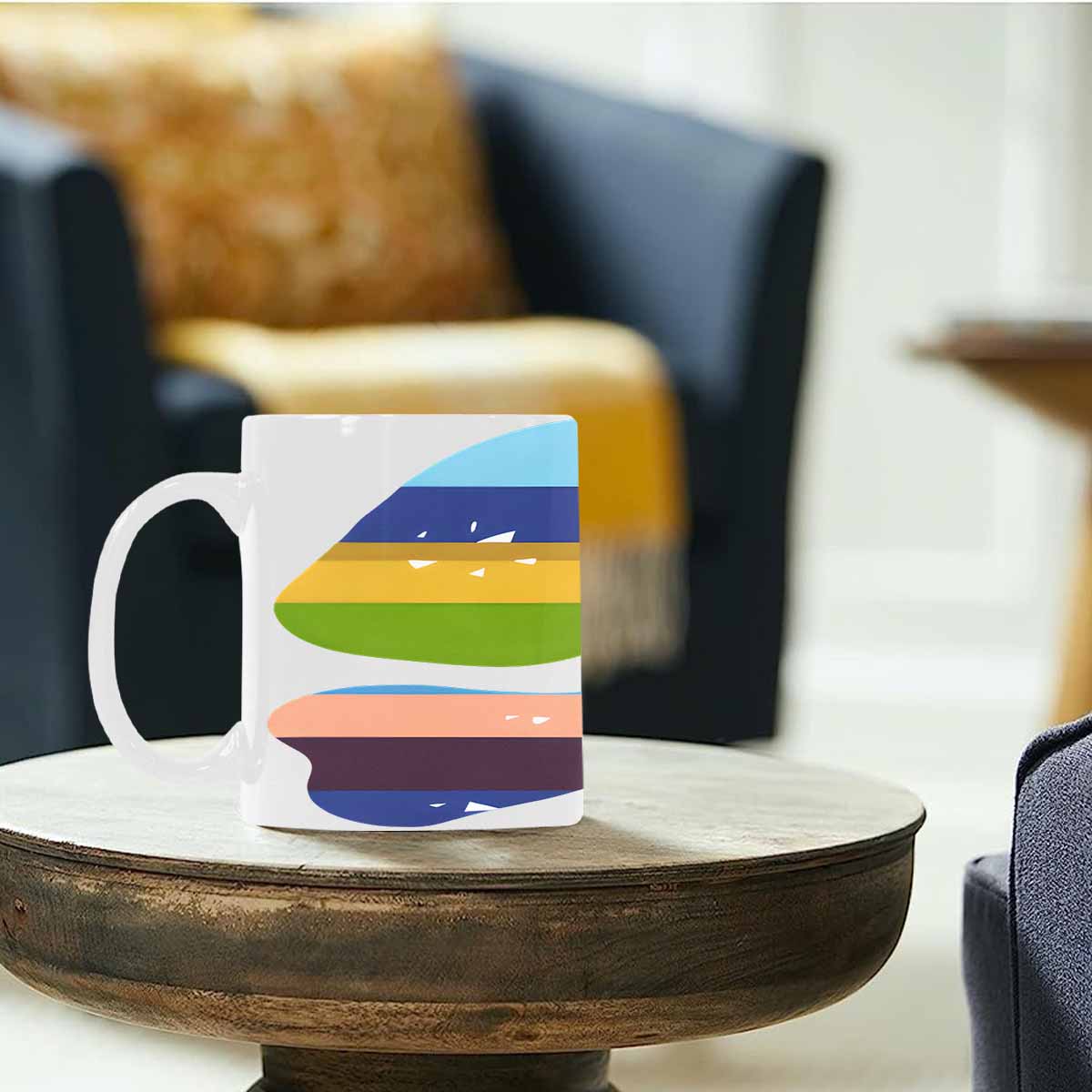 Quality Mug, coffee mug, tea cup, Bold Abstract, Set 1, design 5