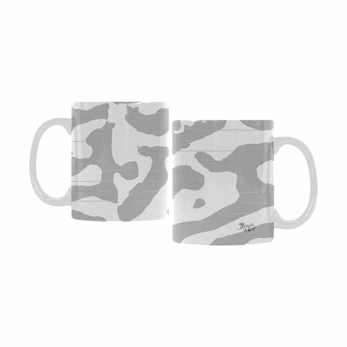 Quality Mug, coffee mug, tea cup, B & W Abstract, Set 1, design 8